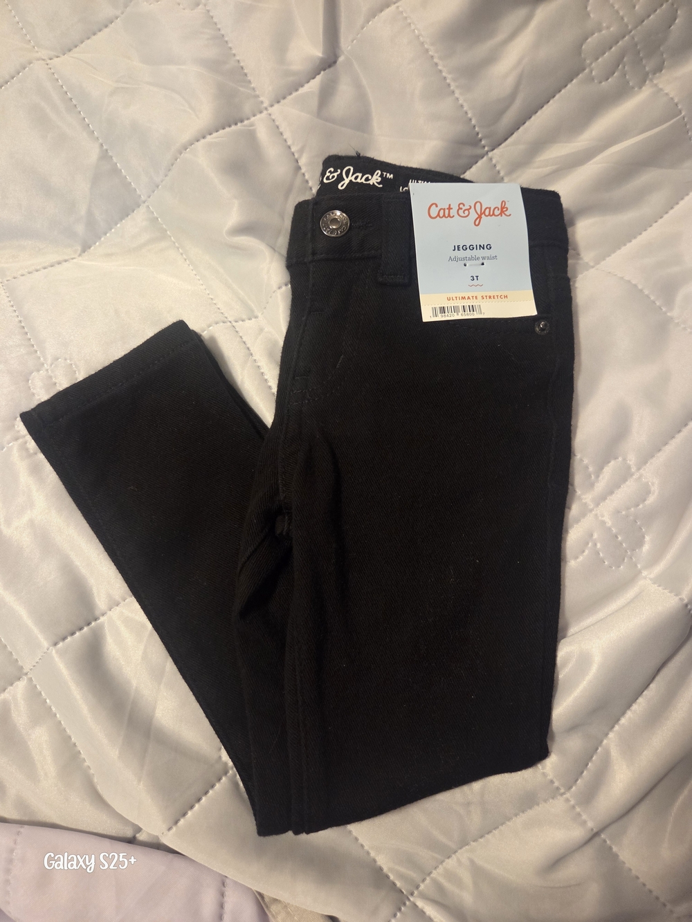 Cat & Jack Black Girls' 3T Stretch Jeggings